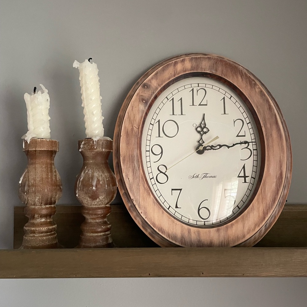 Wooden clock